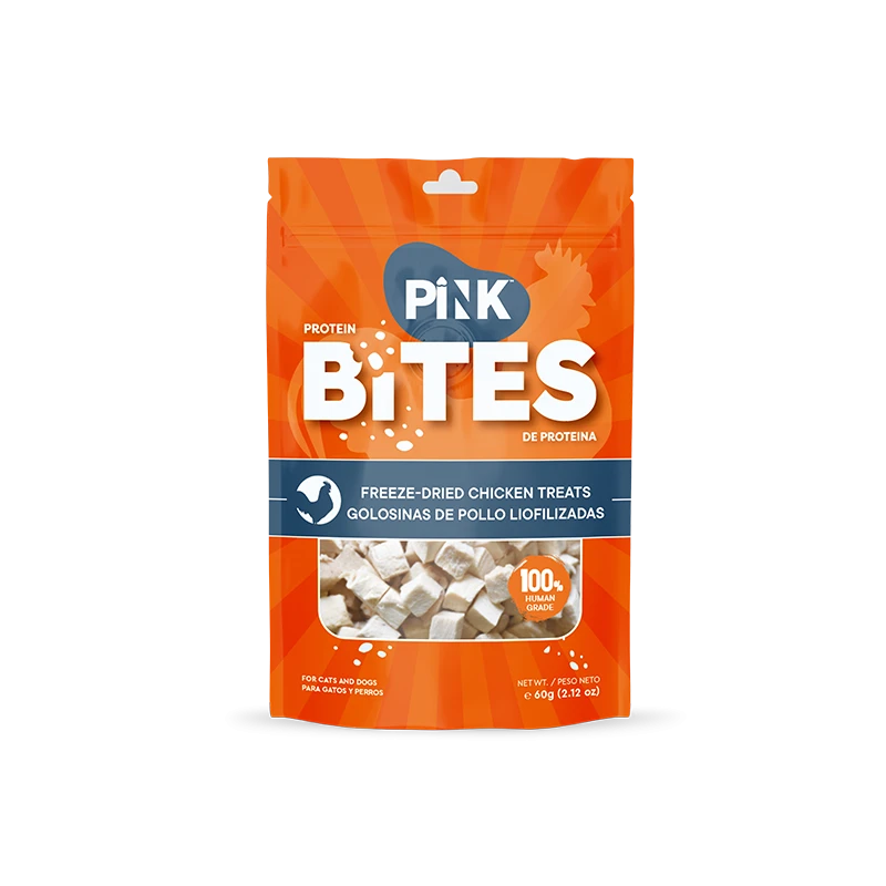 Pink Bites cats and dogs treat Freeze-dried Chicken Recipe 60g