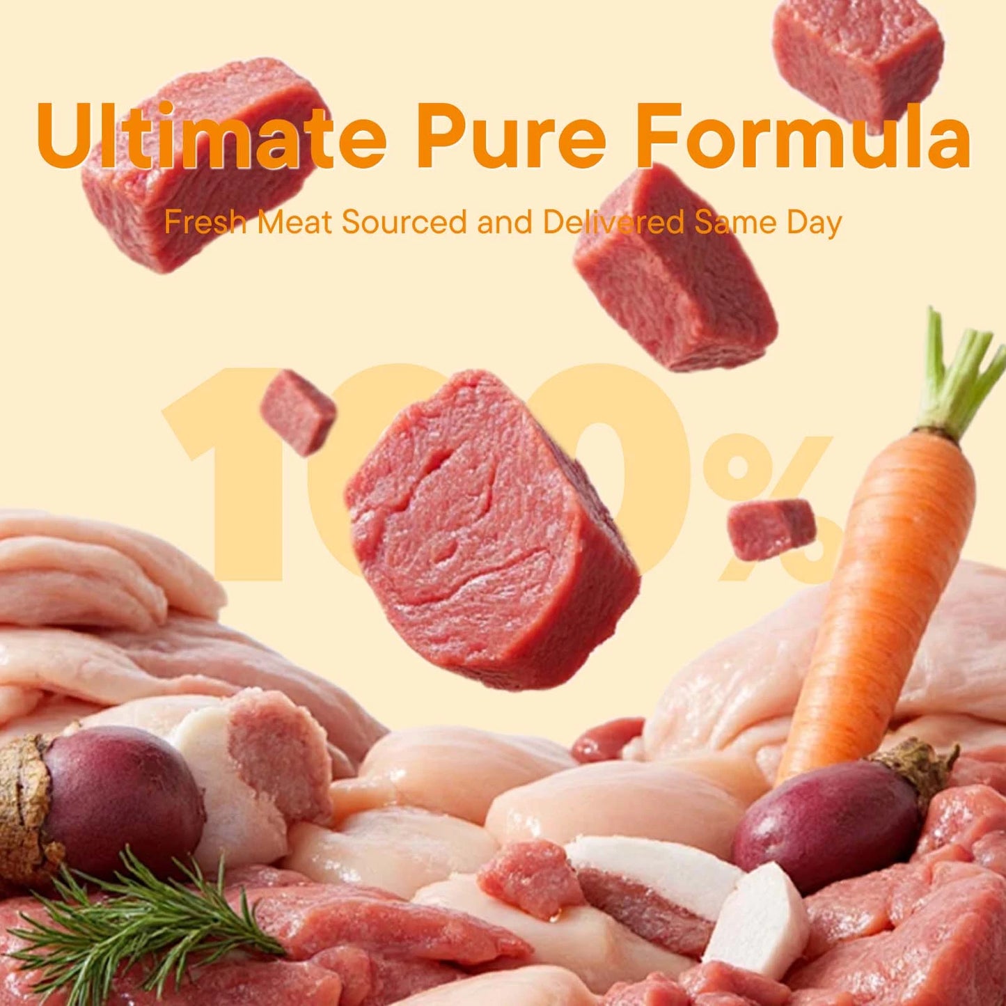 Pink Bites cats and dogs treat Freeze-dried Chicken and Egg Yolk Recipe 60g