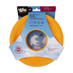 West Paw Zogoflex Air Dash Large Yellow Frisbee Fetch Toy Dog Toy