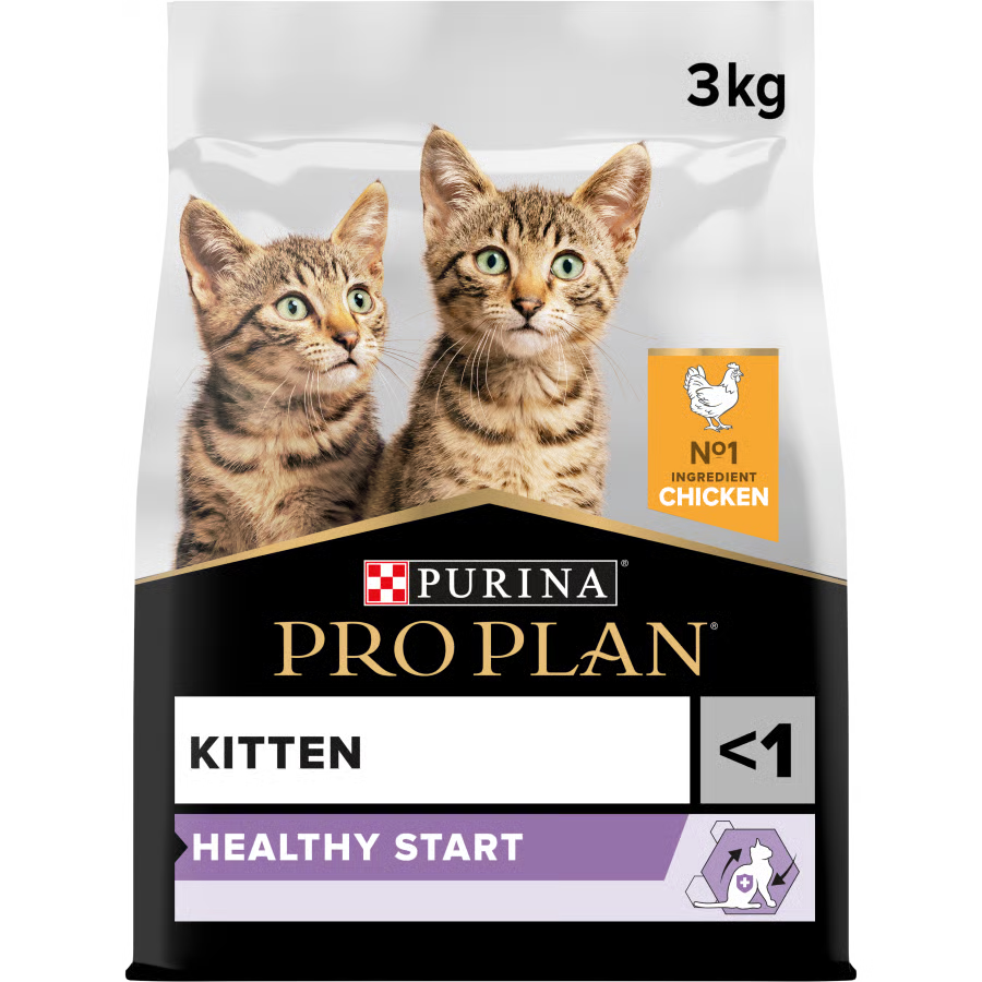 PRO PLAN KITTEN HEALTHY START DRY CAT FOOD WITH CHICKEN, 3 KG