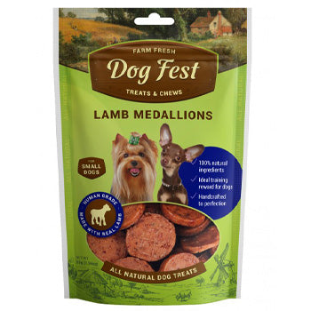 Dog Fest Lamb Medallions For Mini-Dogs - 55g