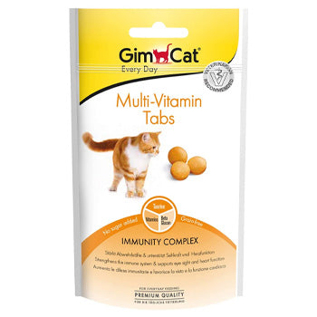 GimCat Multi-Vitamin Tabs For Cat, 40g