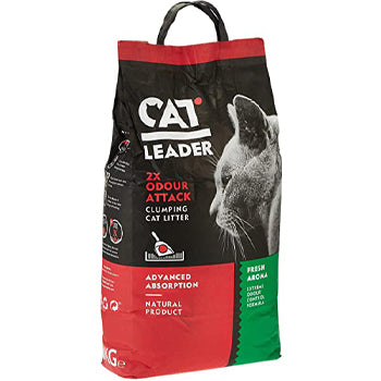 Cat Leader Clumping 2x Odour Attack Fresh Aroma Cat Litter 5kg