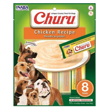 Inaba Churu Chicken Recipe 8 tubes 160g Dog Treats