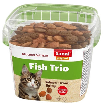 Sanal Fish Trio Cat Treat, 75g