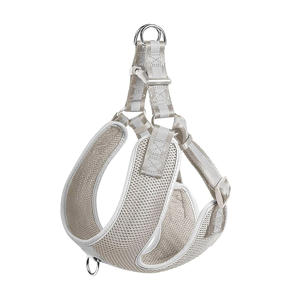 Fida Step-in Dog Harness – Reflective-GREY (M)