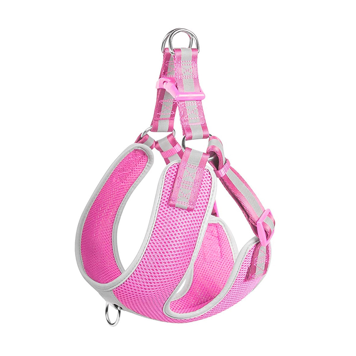 Fida Step-in Dog Harness – Reflective-PINK (L)