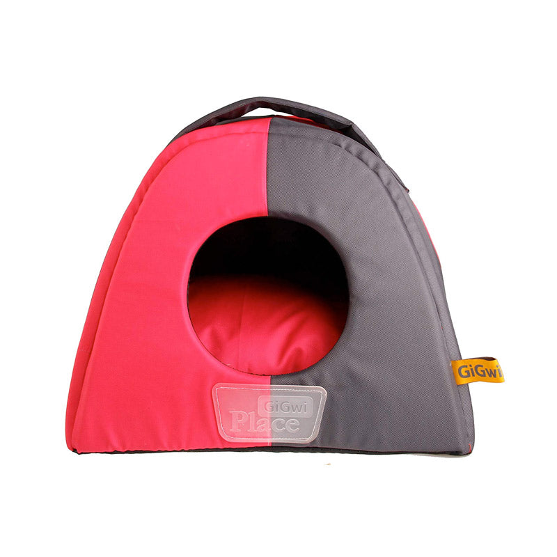 GiGwi Place Pet House Canvas, TPR Rose Red Large