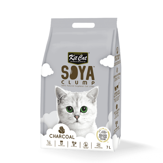 Kit Cat Soya Clump Soybean Litter - Charcoal 7L