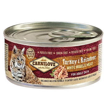 Carnilove Turkey & Reindeer For Adult Cats 100g