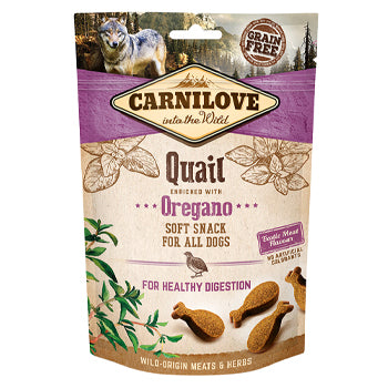 Carnilove Quail Enriched With Oregano Soft Snack For Dogs 200g