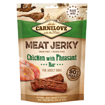 Carnilove Jerky Snack Chicken With Pheasant Bar 100g