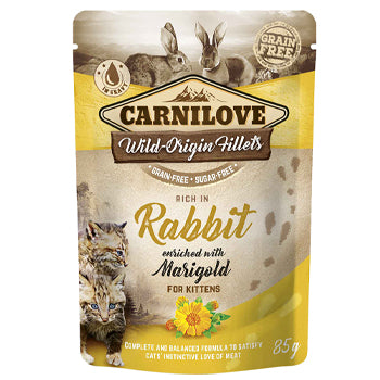 Carnilove Rabbit Enriched With Marigold For Kittens 85g