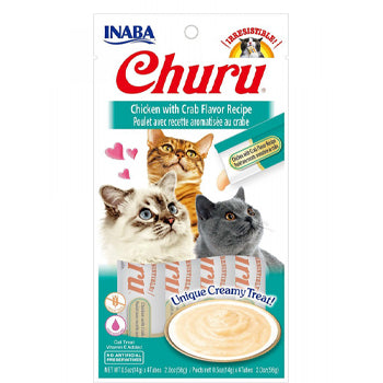 Inaba Churu Chicken With Crab Flavor Recipe 56g Cat Treats