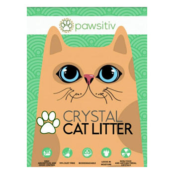 Pawsitiv Premium Silica Crystal Gel Litter For Cat - 8L Unsceted