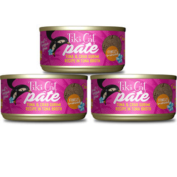 Tiki Cat Grill Tuna & Crab Surimi Recipe Pate 2.8 Oz