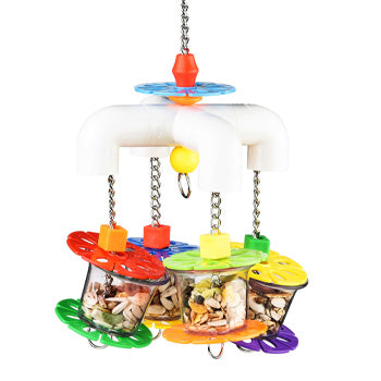 Foraging Party Parrot Toy