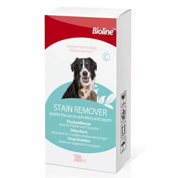 Bioline Dog & Cat Stain Remover Spray - Ideal For The Use Of Upholstery & Carpets 300ml
