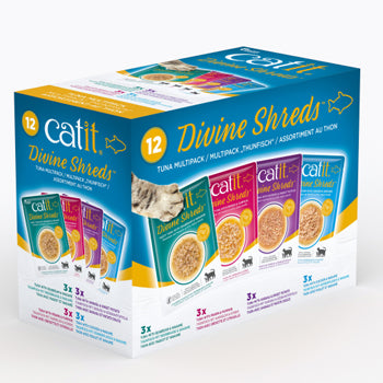 كاتيت ديفاين شريدز، عبوة متعددة من التونة، 75 جرام، 12 قطعة/صندوق