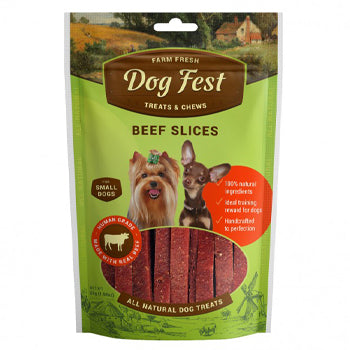 Dog Fest Beef Slices For Mini-Dogs - 55g (1.94oz)