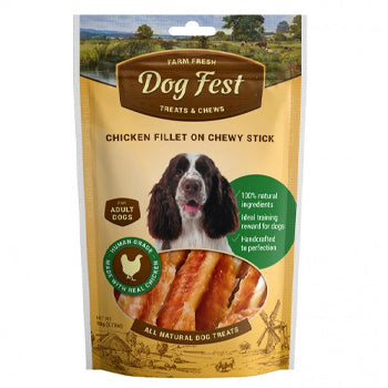 Dog Fest Chicken Fillet On A Chewy Stick For Adult Dogs - 90g (3.17oz)