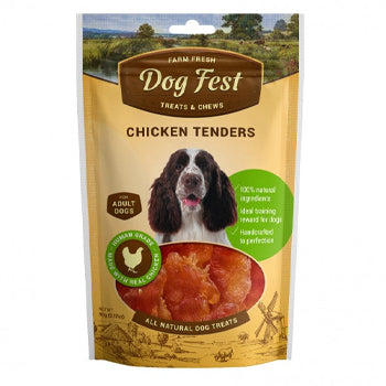 Dog Fest Chicken Tenders For Adult Dogs - 90g (3.17oz)