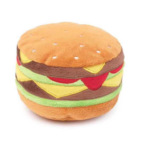FuzzYard Hamburger Plush Dog Toy