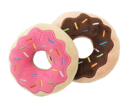 FuzzYard Donuts Plush Dog Toy (2 Pack)