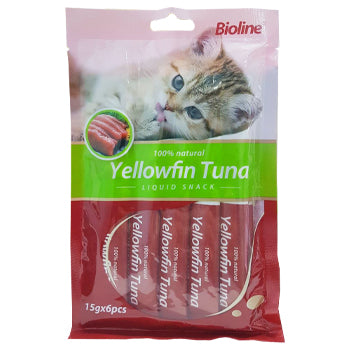 Bioline Cat Treats Yellowfin Tuna 15g x 6
