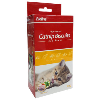 Bioline Catnip Biscuits Cod Flavor 80g